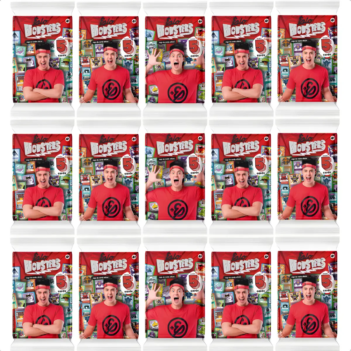 Kit 20 Cards Elo Monster Enaldinho 4 Envelopes Colecionáveis 2025