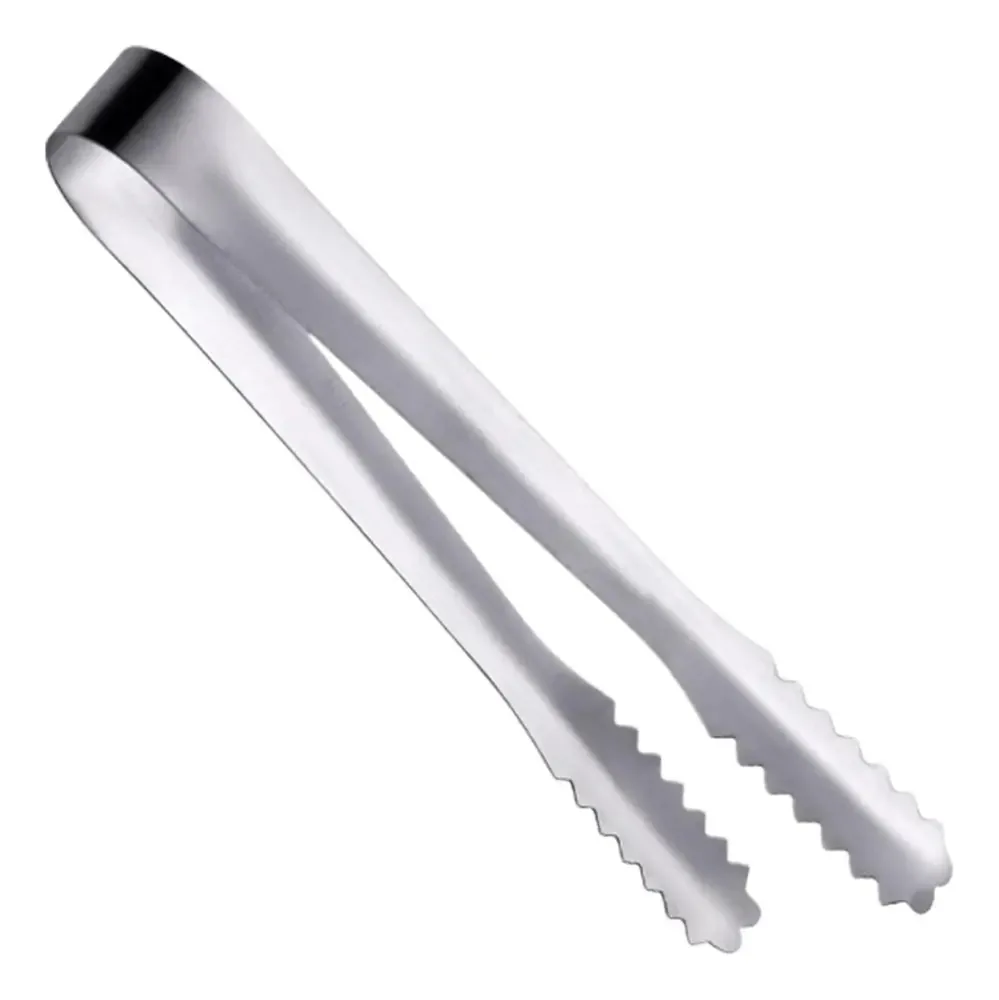Pinças de metal Pinças de charcutaria pequenas Pinças coloridas Clipe de gelo de 6 polegadas - cor natural