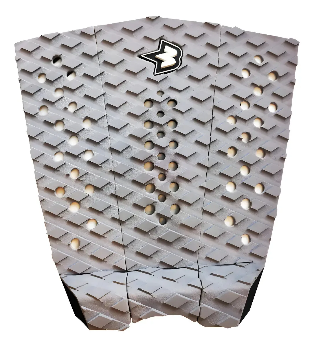 Deck Traseiro Para Prancha De Surf Antiderrapante Banana Wax Cor Cinza
