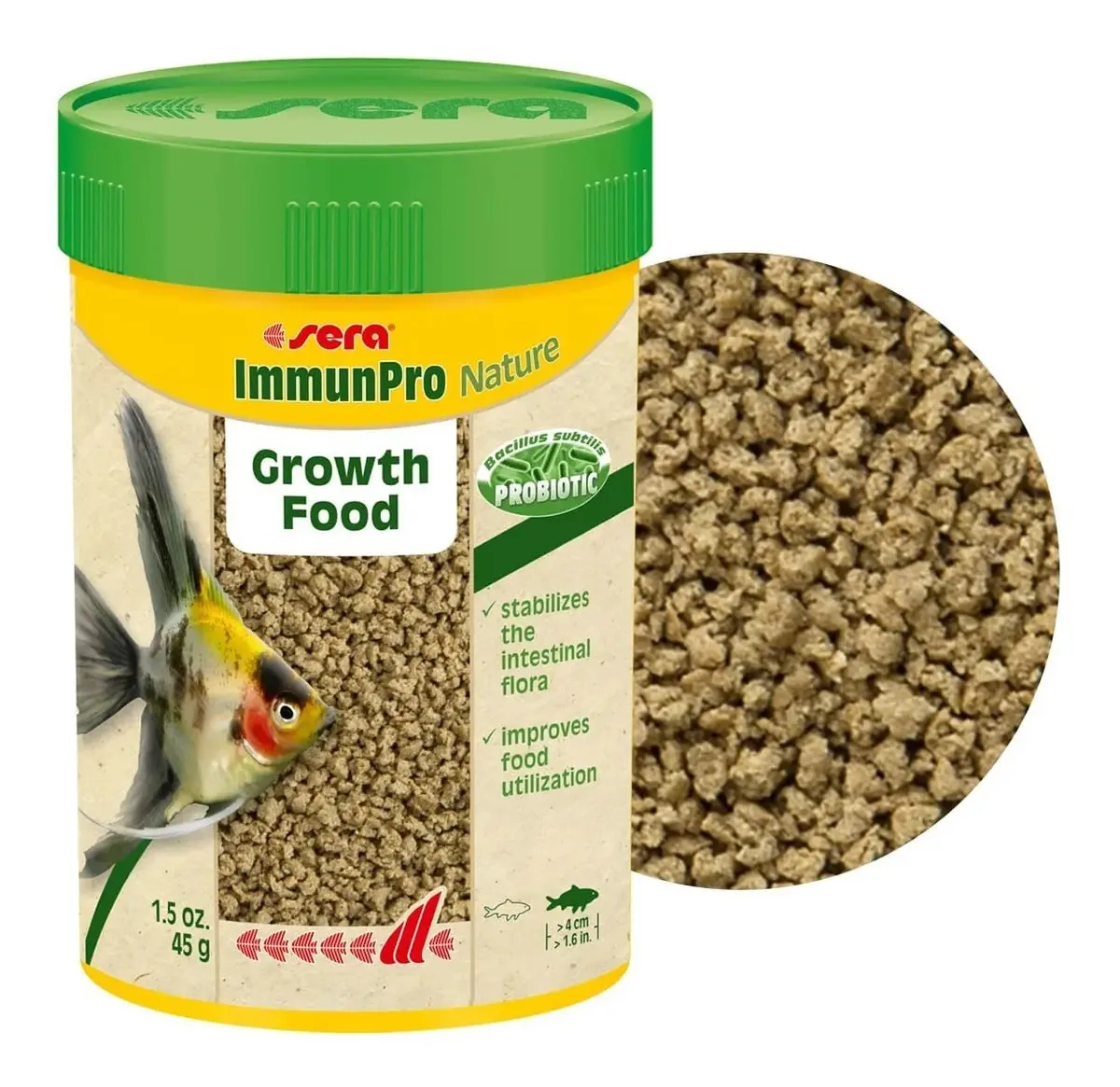 Ração Sera Immunpro Nature 45g Peixes Tropiciais 4cm