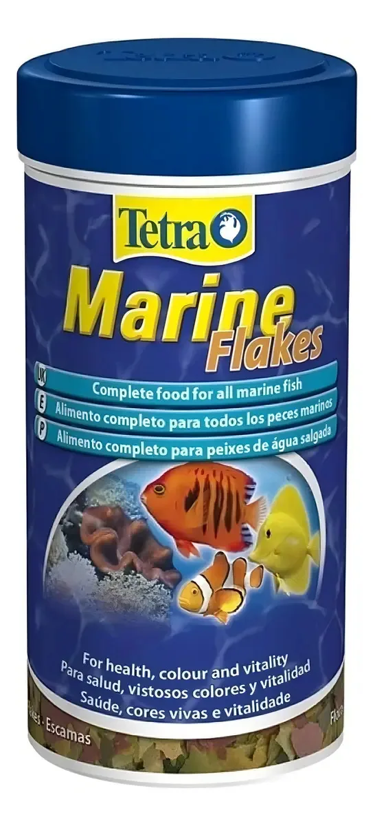 Ração Para Peixes Marinho Tetra Marine Flakes 52g