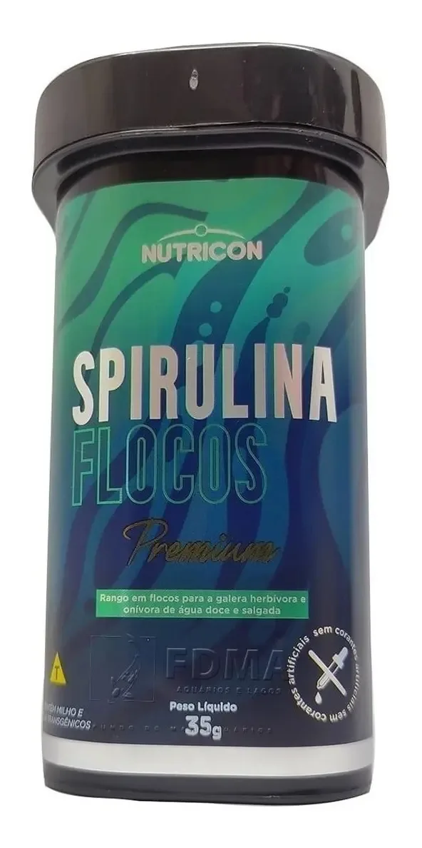 Alimento Foritifcante Para Peixes Nutricon Spirulina 35g