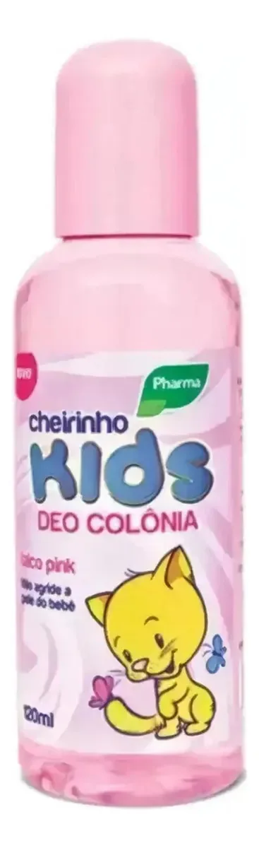 2x Perfume Colonia Kids Infantil Pharma Talco Pink 120ml