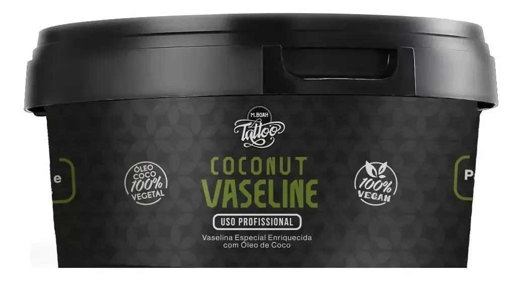 Vaselina De Coco Vegana Para Tatuagem Mboah 150gr