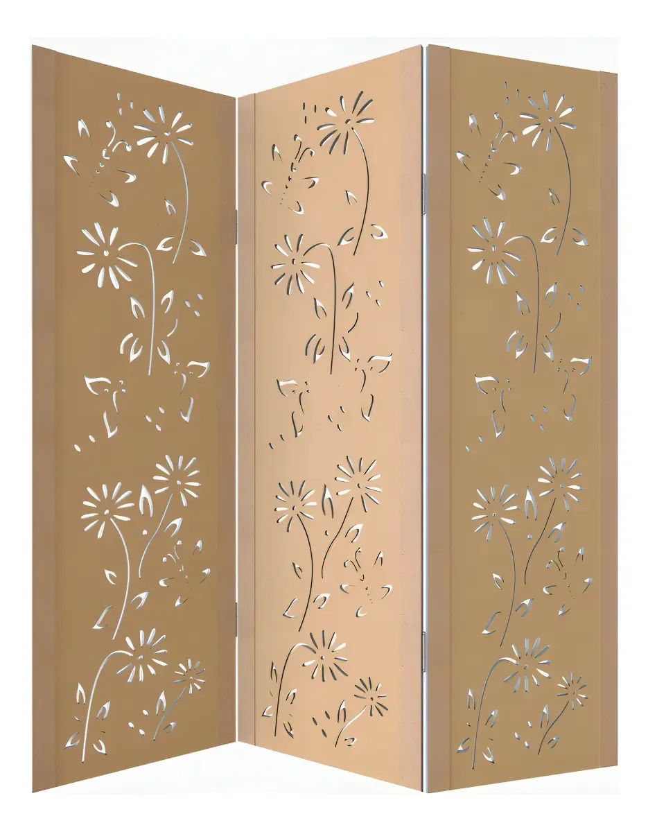 Comprar Biombo 3 Folhas Cor Mdf Margarida