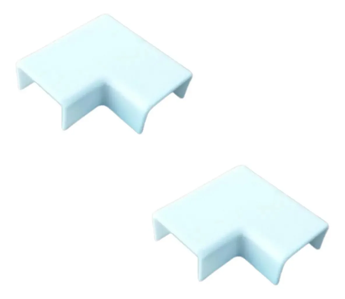 Hidrolux Joelhos 90° Canaleta Plana 10x8mm Branco P/ Instalação Elétrica