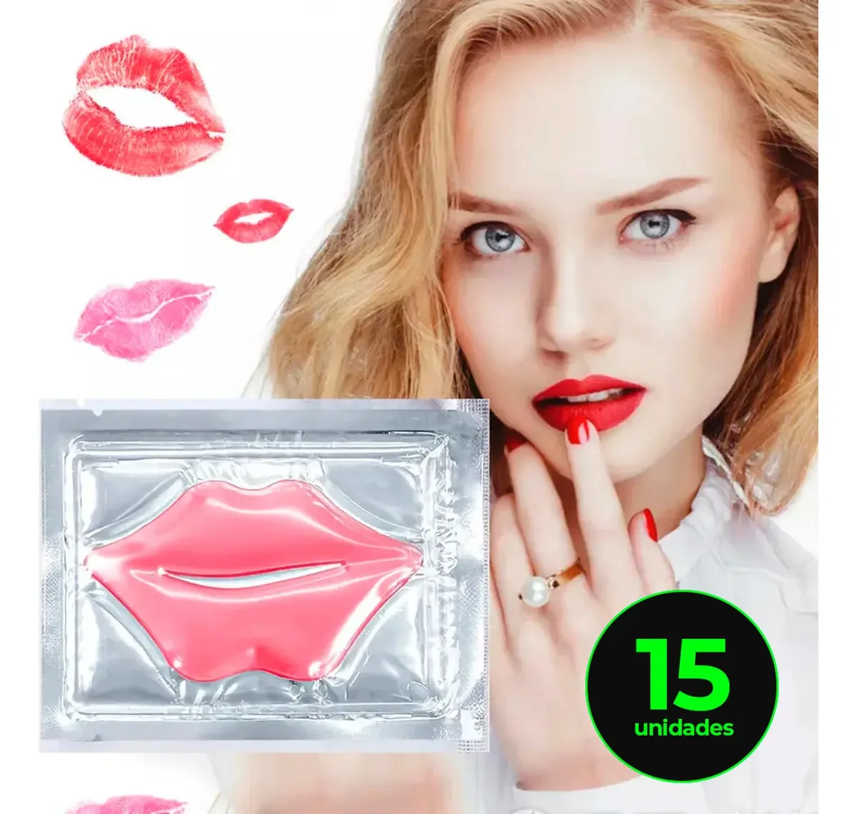 15 Mascaras Hidratante Labial Com Colágeno Boca