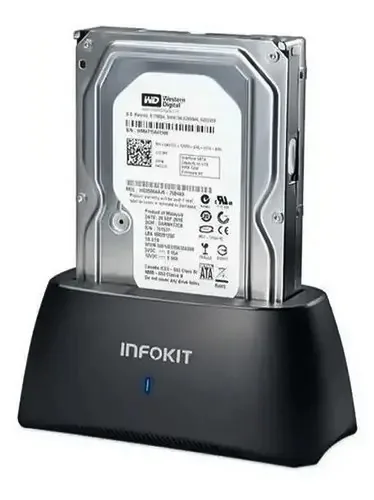 Case Hd Externo Dock Station Leitor Usb Para Hd E Ssd Sata