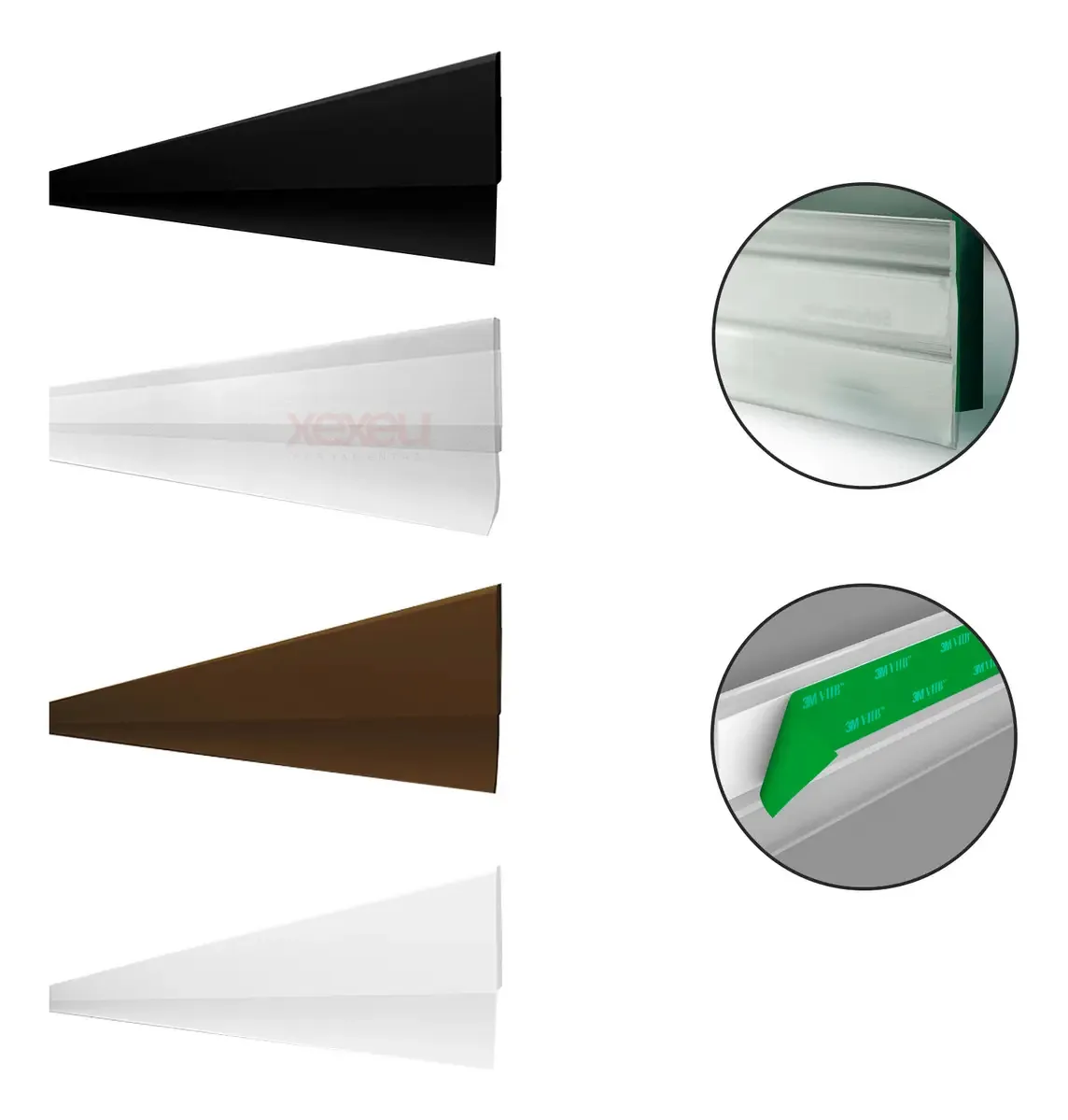 Veda Porta Slim 80 Cm Cor Transparente