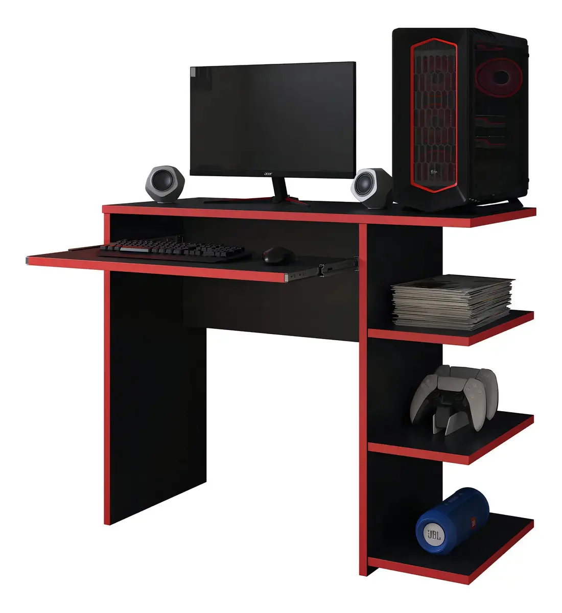 Mesa Escrivaninha Para Computador Escritório Pc Gamer Rtx