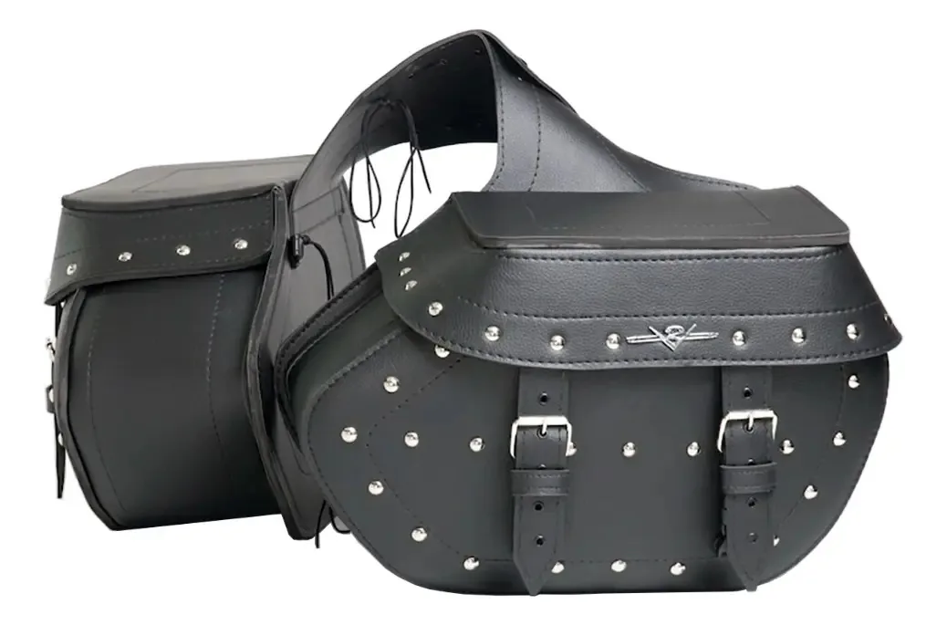 Alforge Lateral - Modelo Heritage - Com Enfeites - Preto