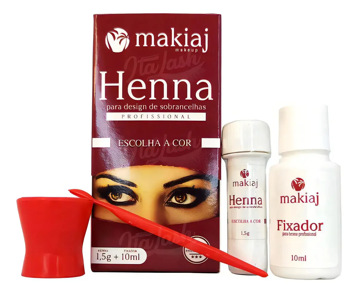 Henna Sobrancelha Makiaj com Fixação Loiro 10mL