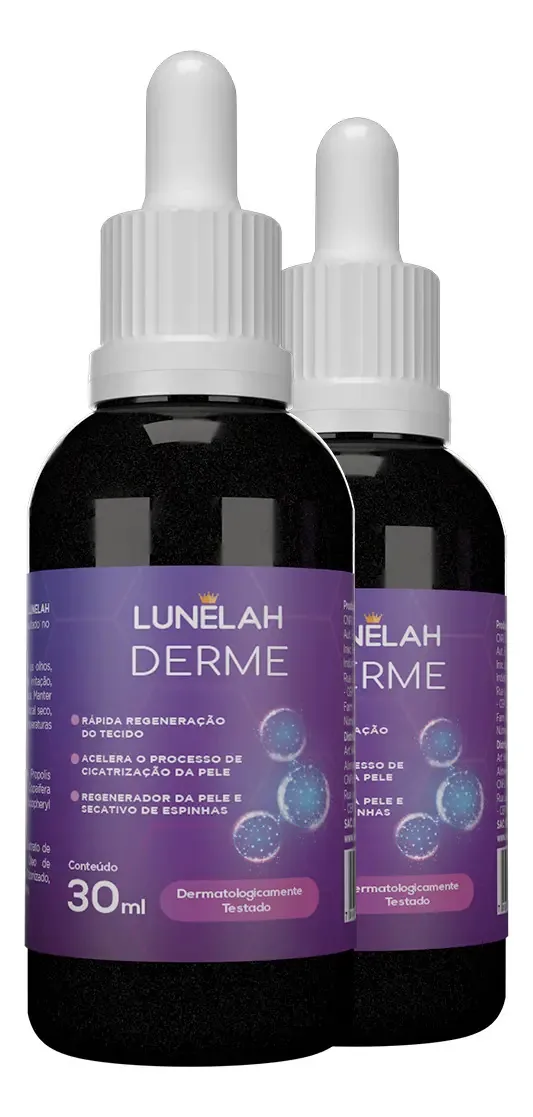 2x Lunelah Derme Oleo Regenerador Ozonizado 30ml