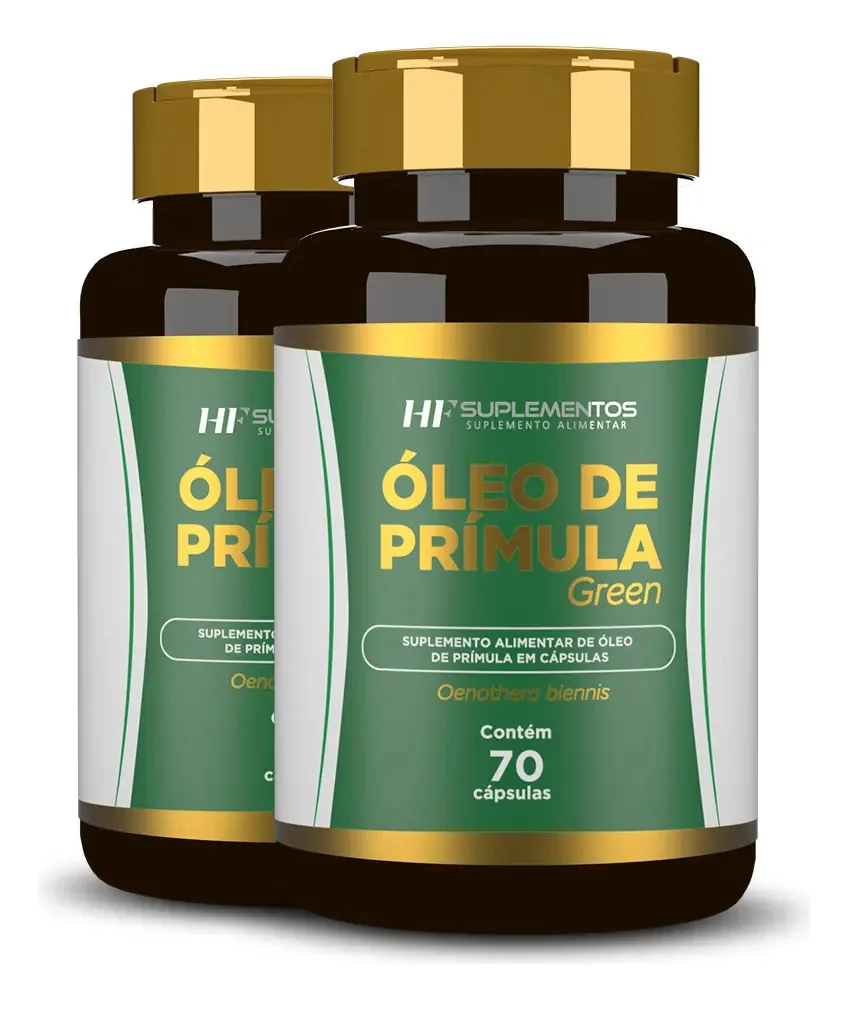 2x Óleo De Prímula Hf Suplementos Sem Sabor