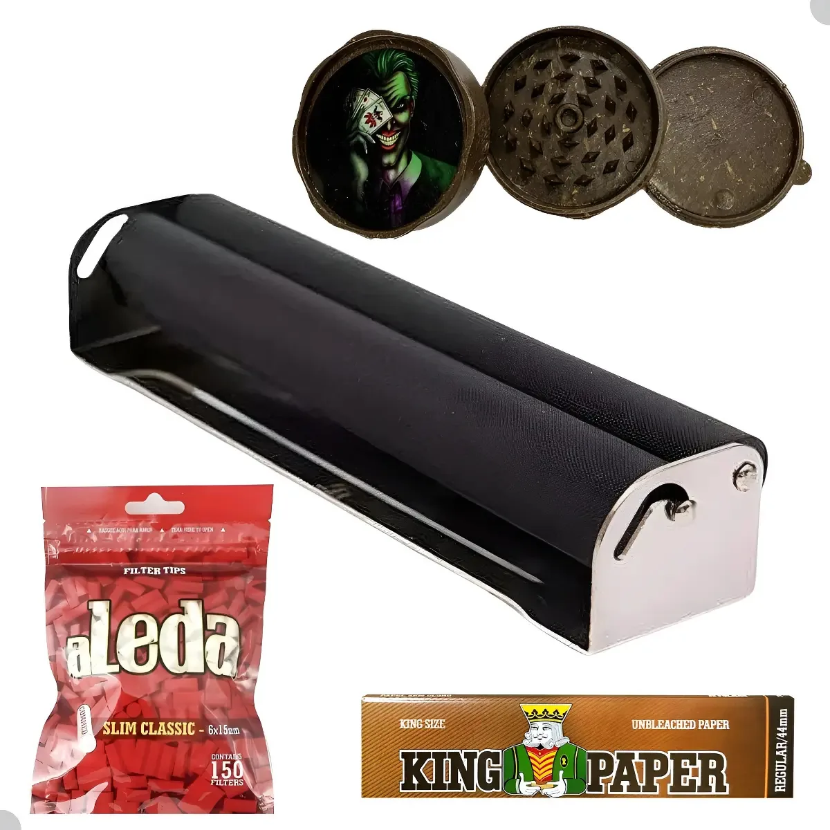 Bolador automático de metal, dichavador, filtro Aleda e papel de enrolar