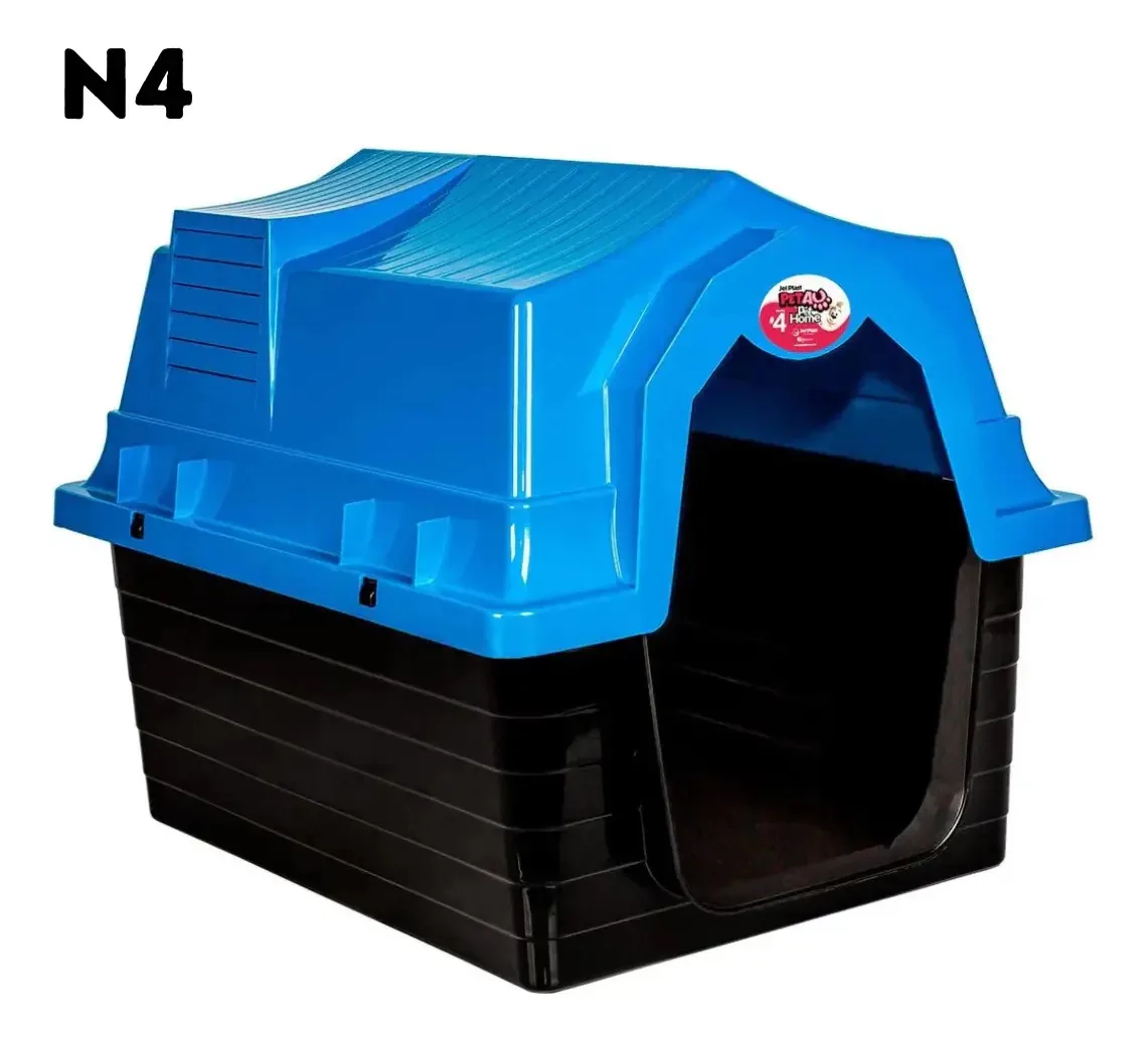 Casinha Para Cachorro N 4 Proteção Contra Raios Uv Cor Azul