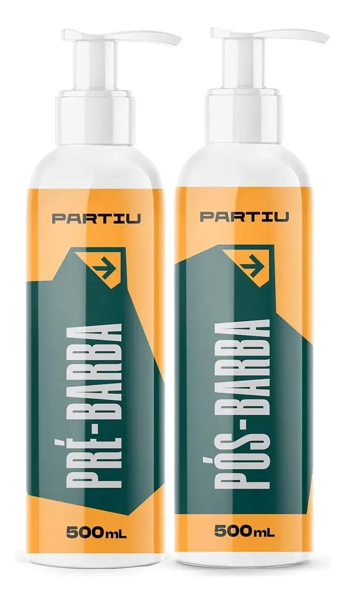 Kit Creme Pré e Pós-Barba Partiu Vigor 500g – Suavizante e Calmante
