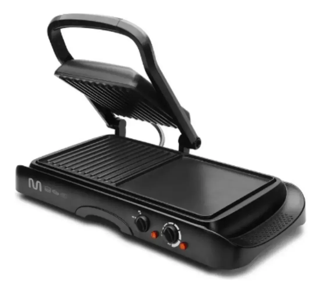 Grill 2 Em 1 Chapa Flutuante E Lisa Preto Multilaser
