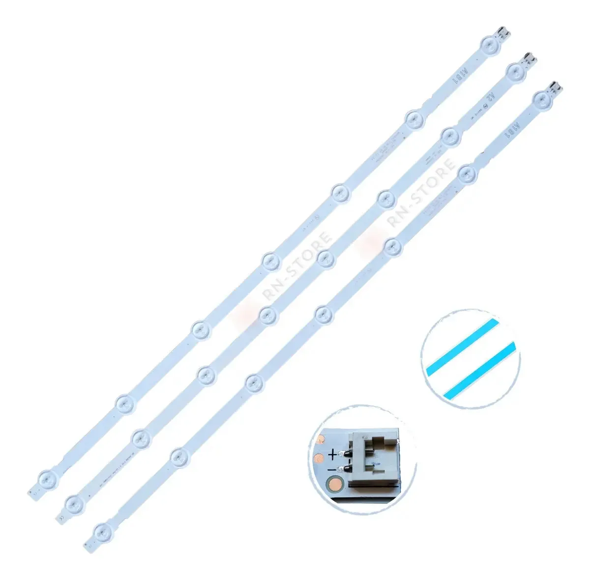 Kit 3 Barras LED RN-STORE 63cm Compatível 32LN5400 TC-L32B6B