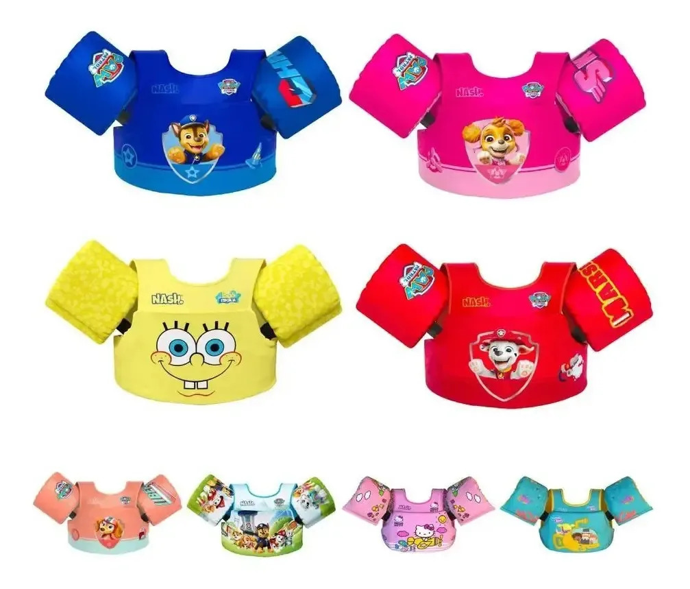 Boia Infantil Colete Salva Vidas Patrulha Canina N Skye