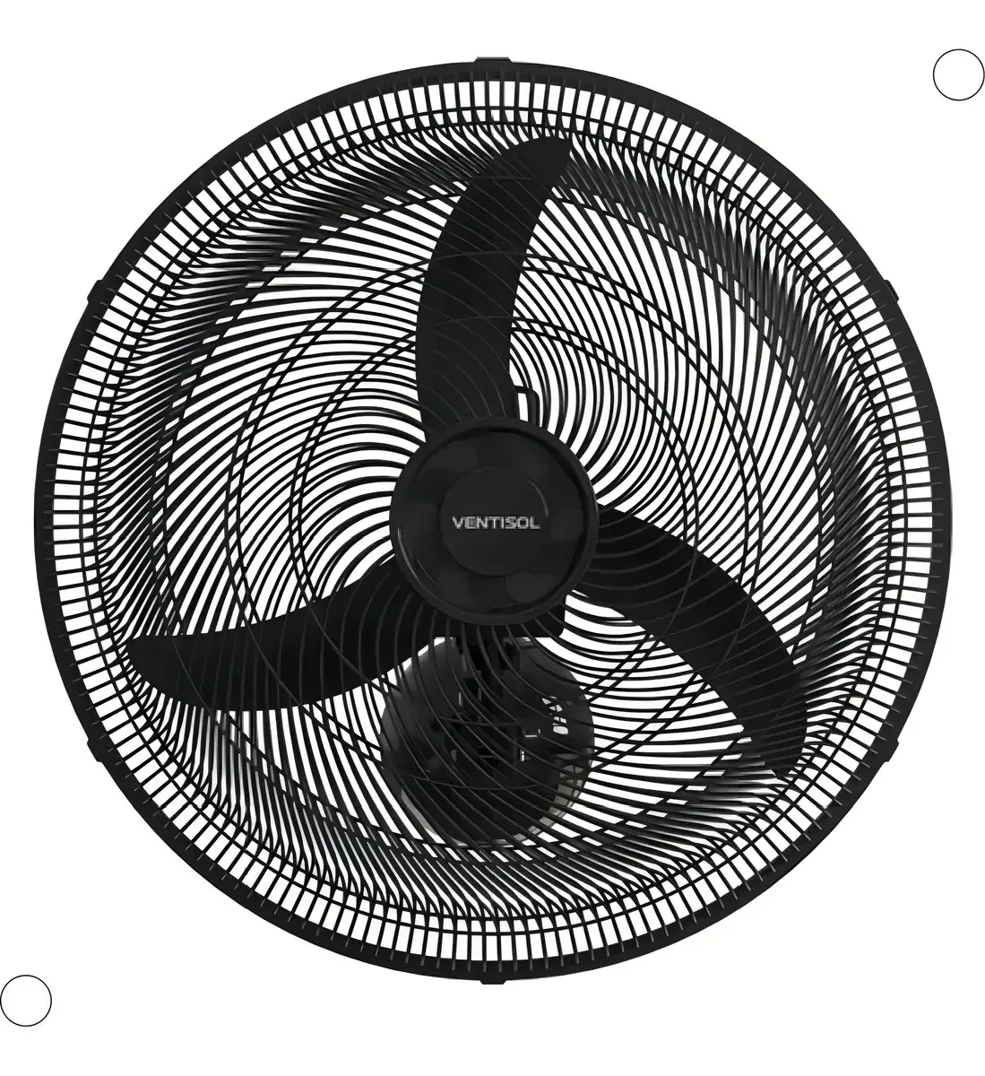 Ventilador de Parede Ventisol New Oscilante Preto 50cm para Indústria e Comércio