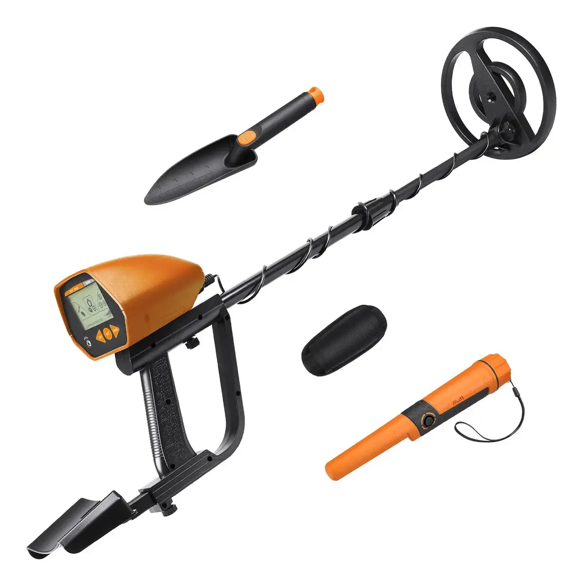 Detector de metais portátil com bobina submersível ajustável
