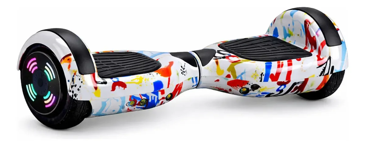 Hoverboard Elétrico Com Bluetooth e Led 6.5" Grafite