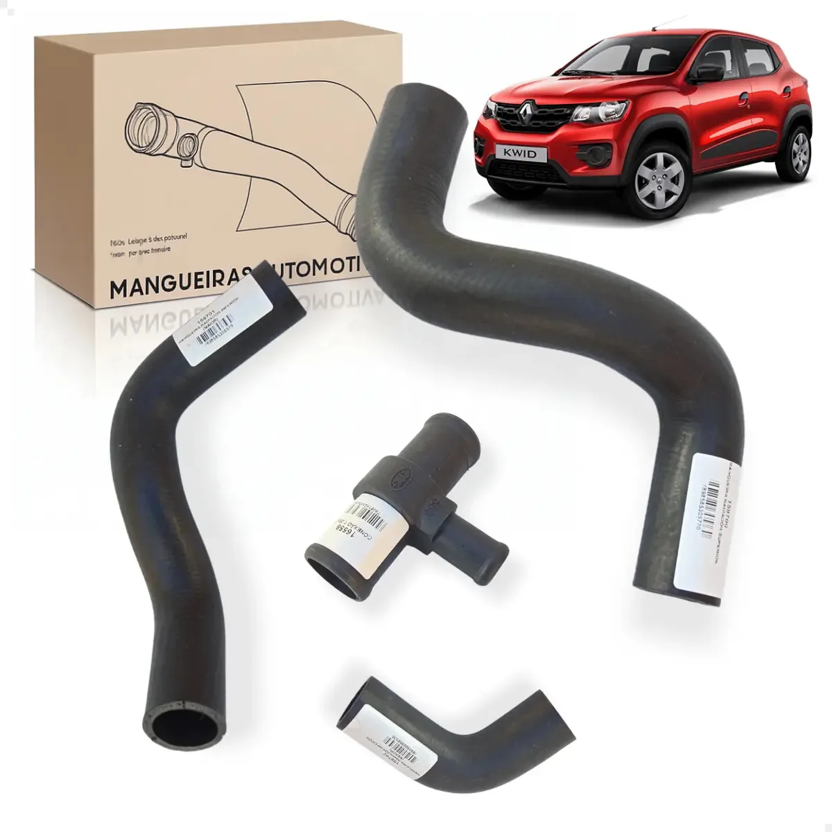 Mangueiras Radiador Superior Inferior Kwid 1.0 17/22