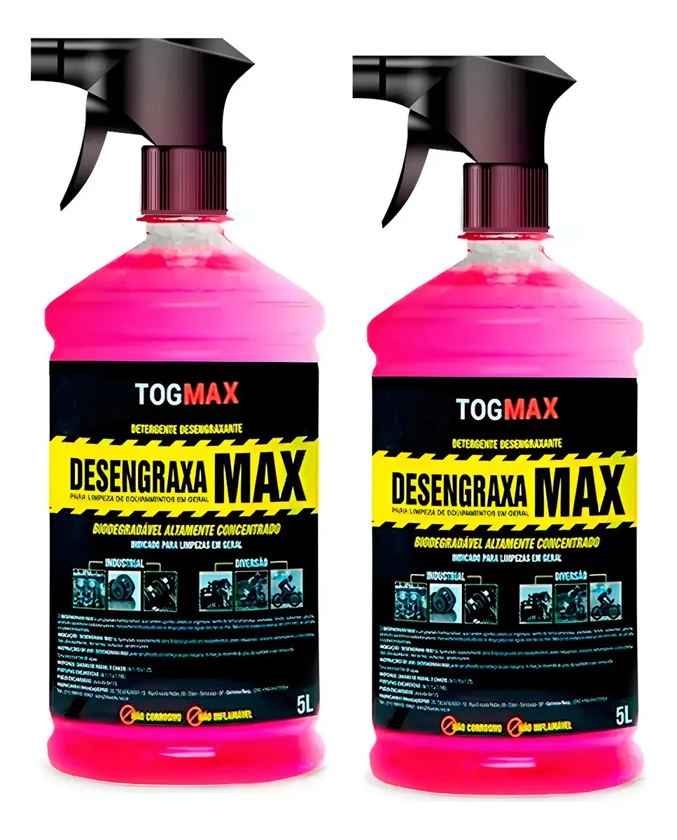 Desengraxante Togmax 2l Kit Automotivo Alcalino