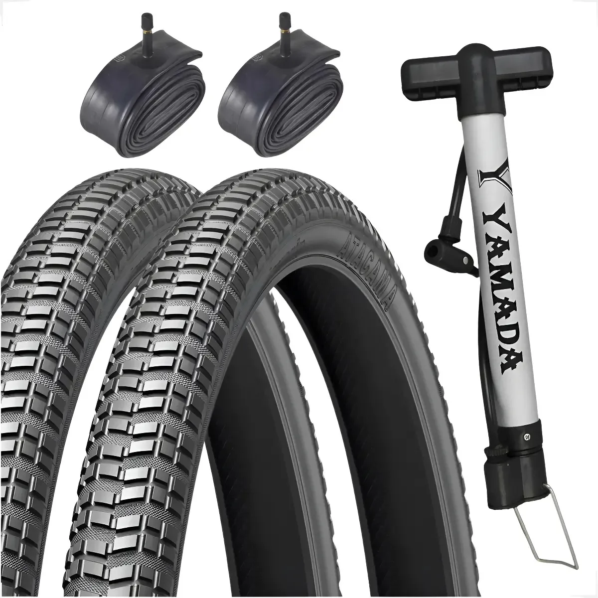 Pneus Levorin Atacama Camaras Aro 24 Bomba De Ar Shiver Bike Preto