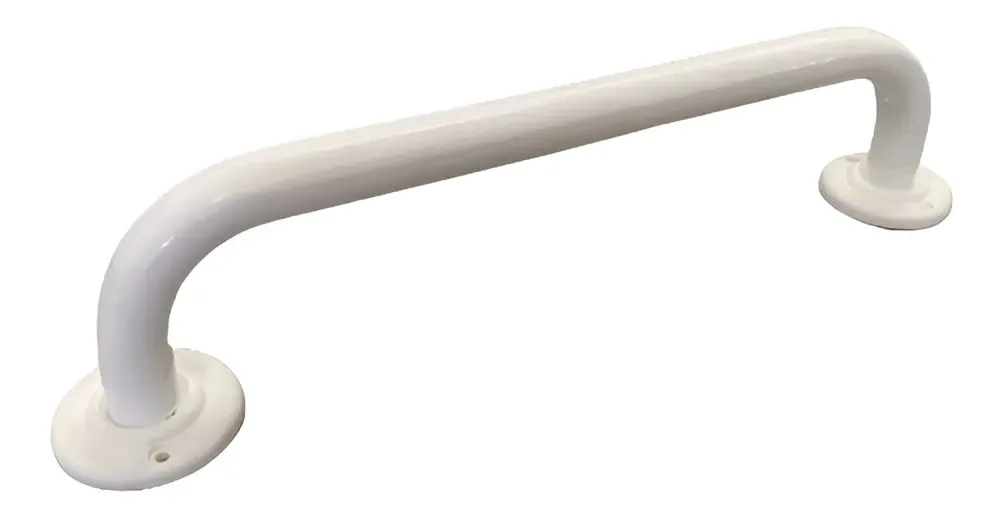 Barra Reta Apoio Alo Alumínio 40cm Branco Banheiro Acessibilidade