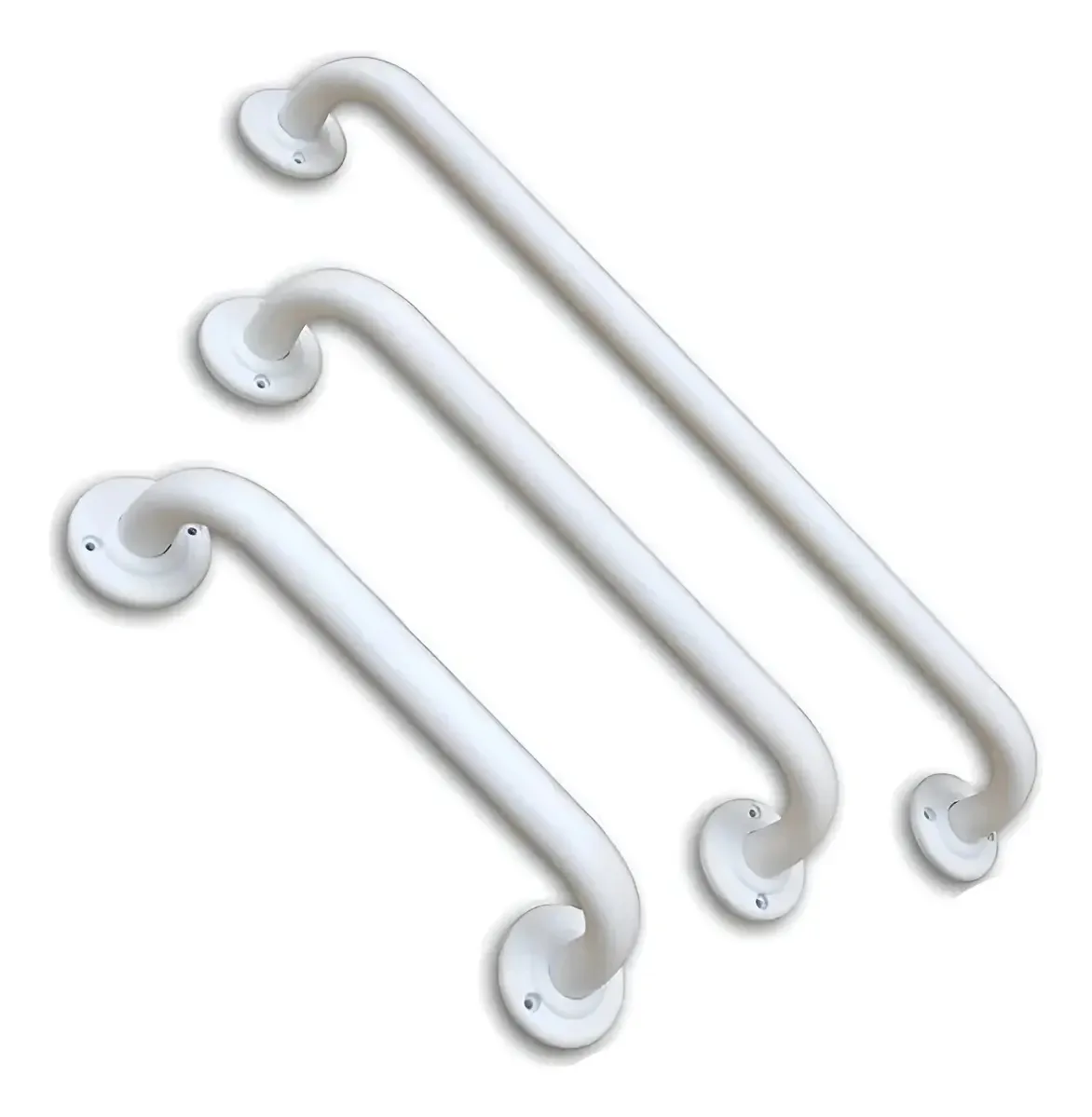 Barra De Apoio Acessibilidade 60cm Alumínio Pintado Alo Cor Branco