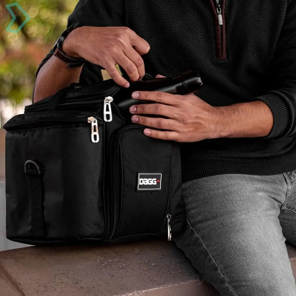 Bolsa Térmica G Marmita Fitness Preto