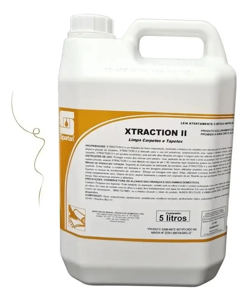 Xtraction Ii Limpador De Baixa Espumação Para Carpetes E Est