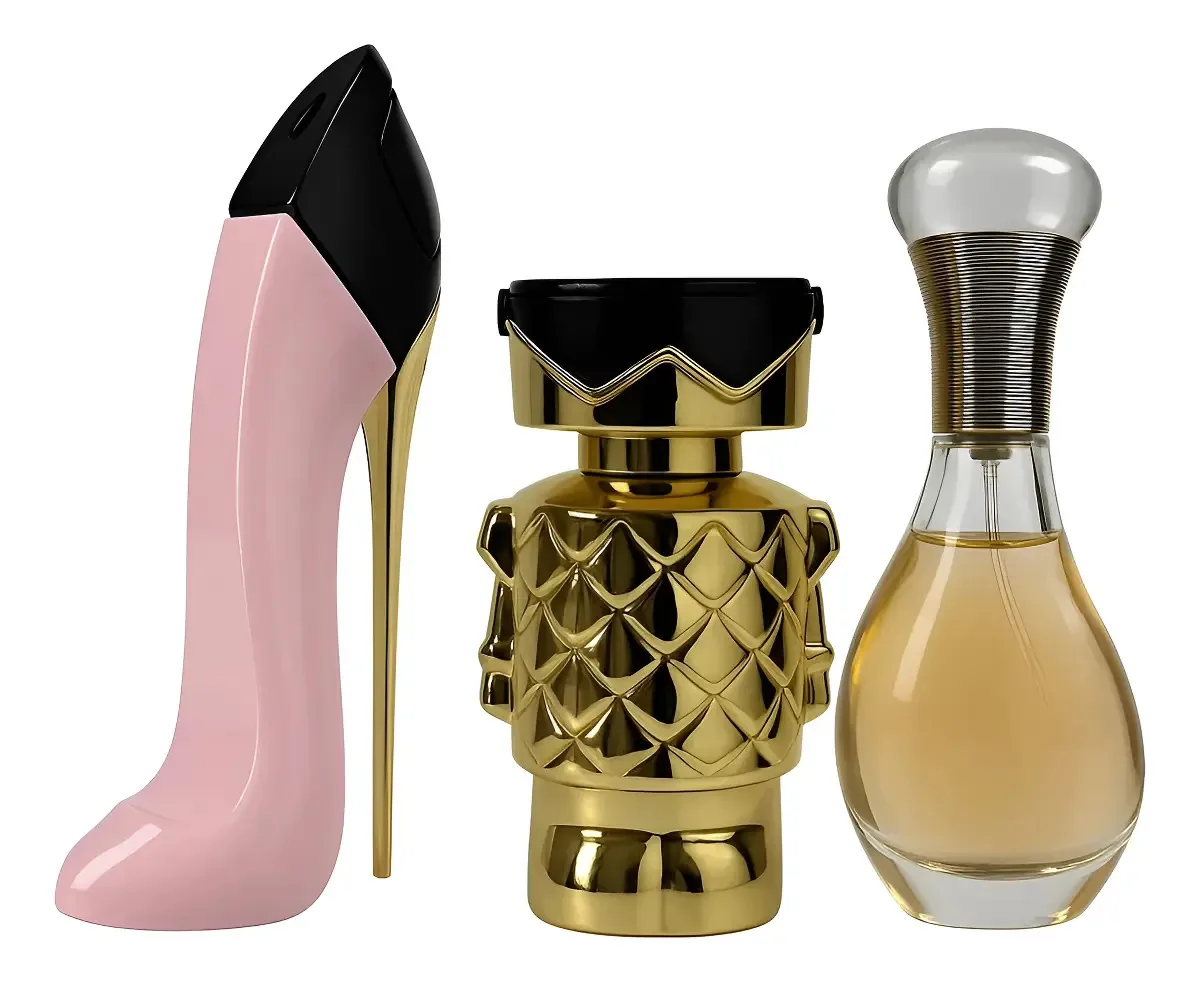 3 Perfume Feminino 30ml Inspiração Fragrâncias Marcantes E Inesquecível