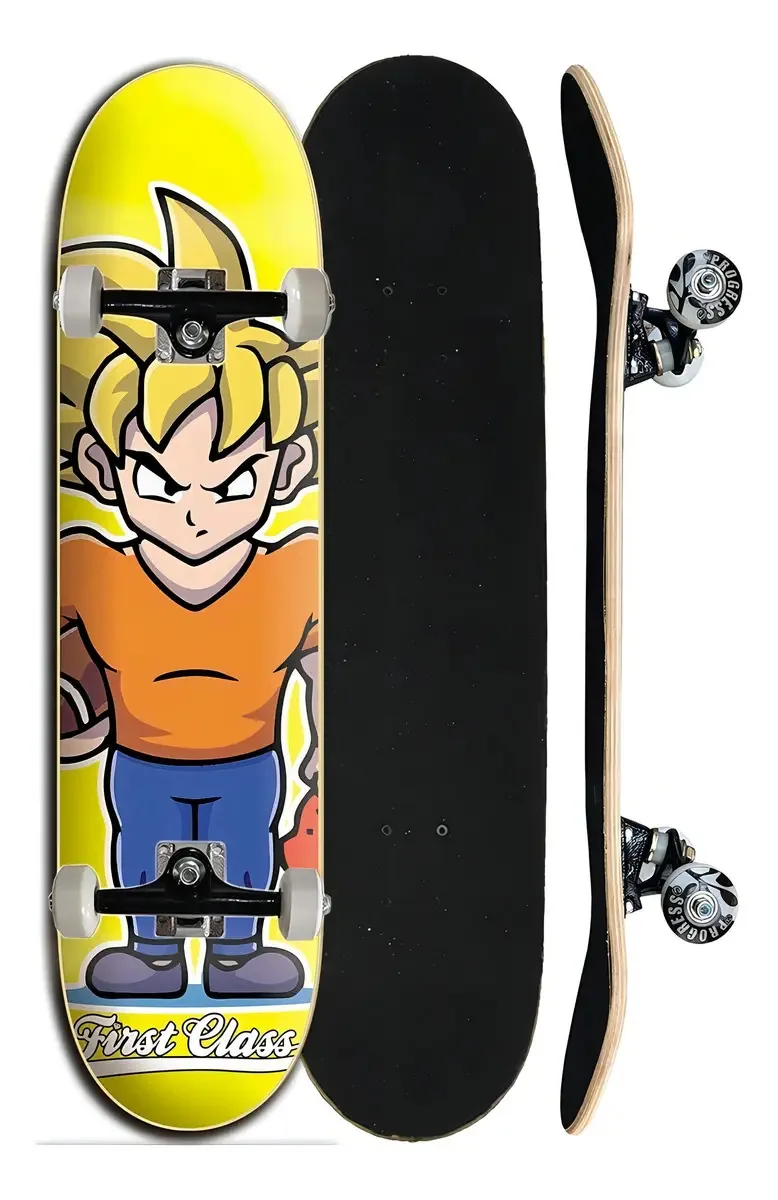 Skate Completo Street Iniciante First Class - Neve