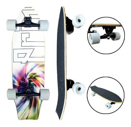 Skate Simulador De Surf E Carver Board Black Sheep Desenho White Colors