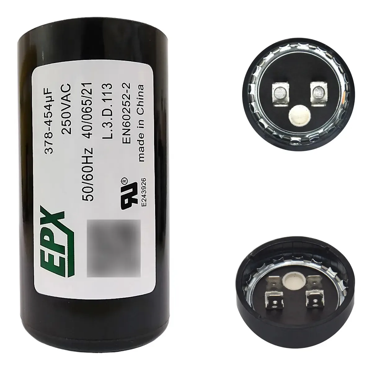 Capacitor Eletrolitico 378uf 250v Epx