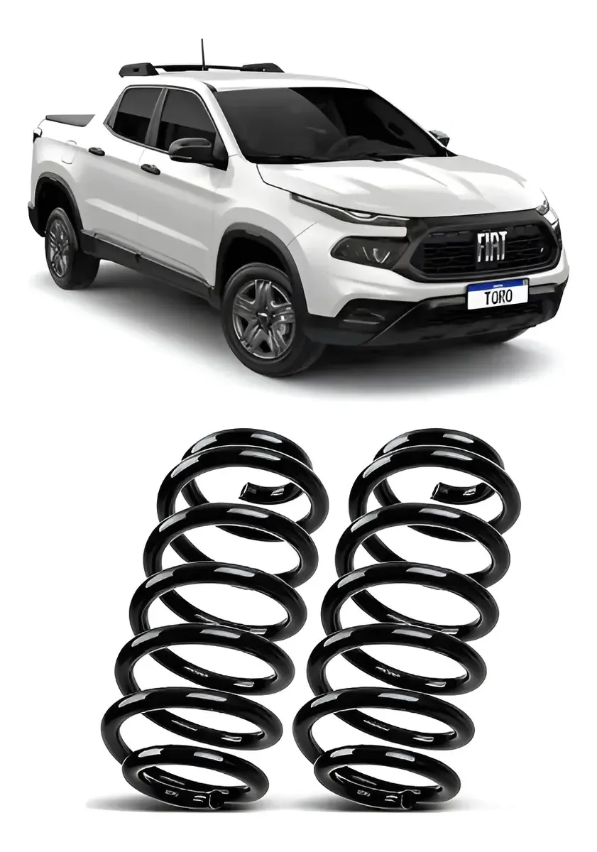 2 Molas Reforçada Gnv Traseira Fiat Toro 4x2 4x4 2016 A 2022