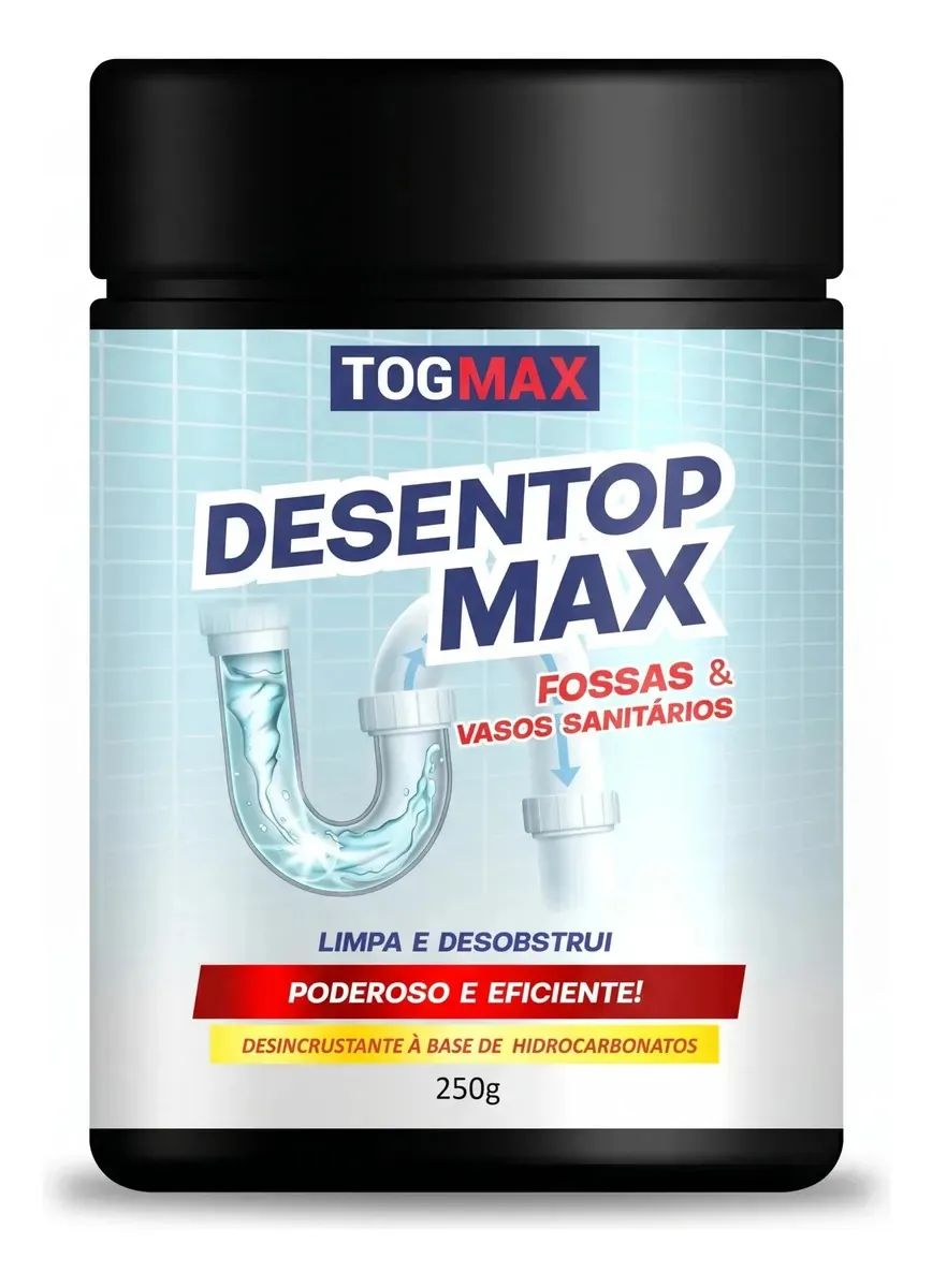 Desentupidor Privada Banheiros Pias Canos 250g Tog Max