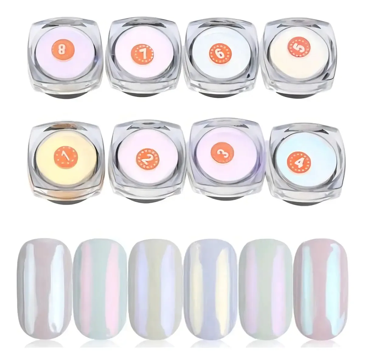 6 Unid Pó Asa De Borboleta Decoração Coloridos Para Unhas