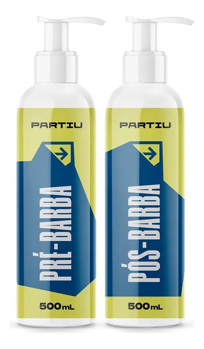 Kit Creme Pré Barba E Creme Pós Barba 500g Vivaz Partiu