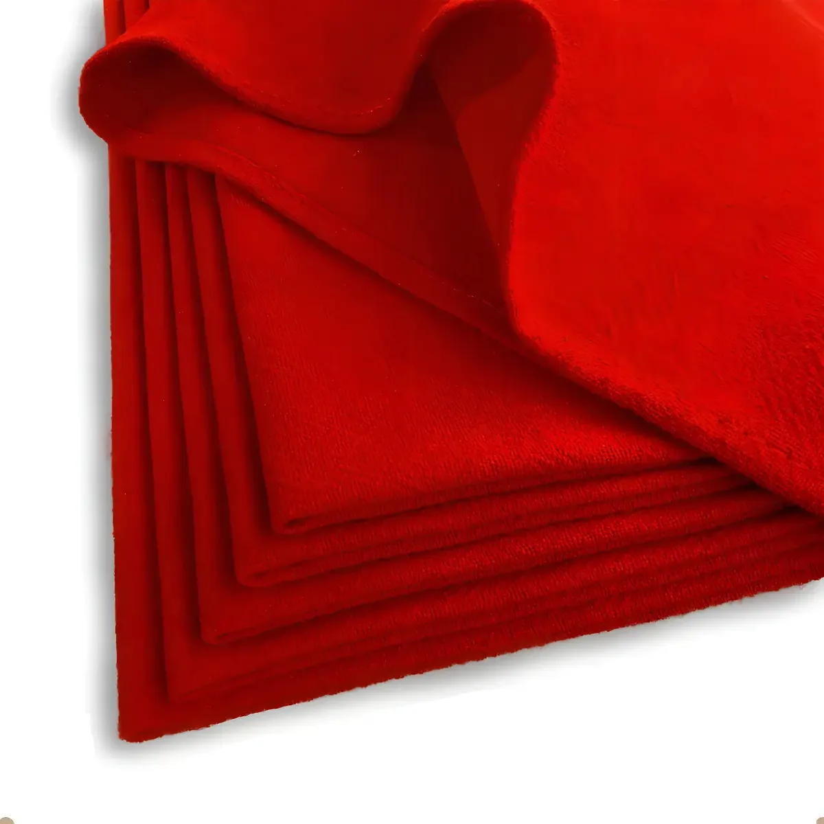 Kit 20 Panos de Prato Algodão 41x69cm Vermelho Santa Margarida