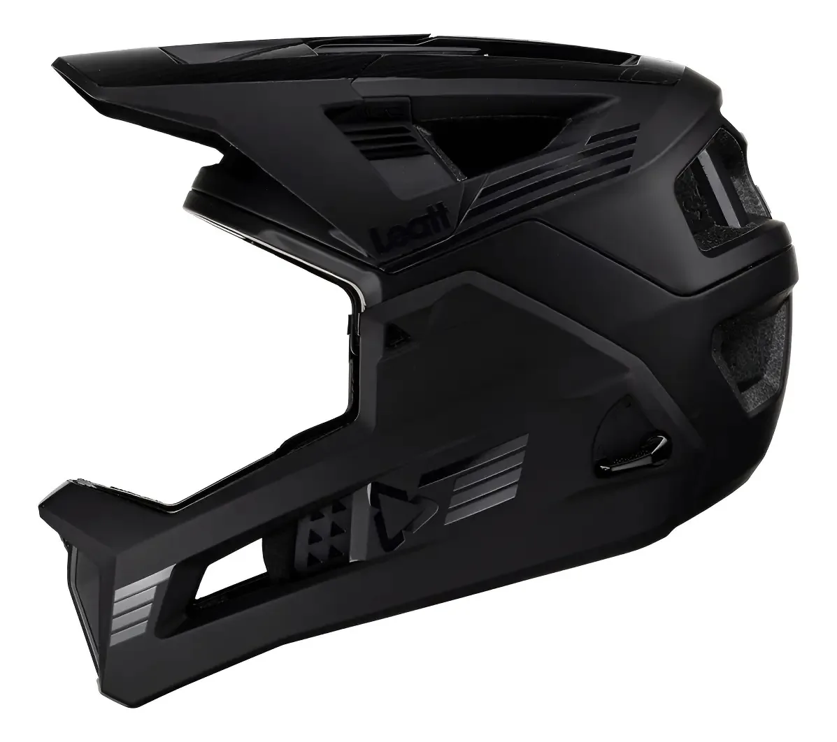 Capacete Leatt Mtb Enduro 4.0 Bike Preto Fosco 2 Em 1