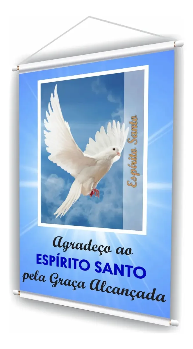 Banner Faixa Placa Espírito Santo Igreja Santuário