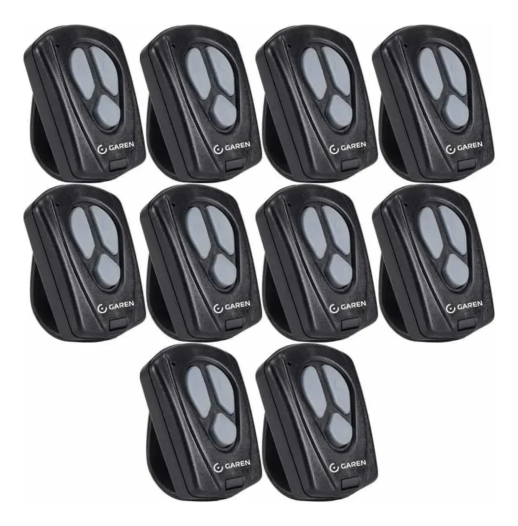 10 Controles Para Motor De Portão Eletrônicos Tx New Garen