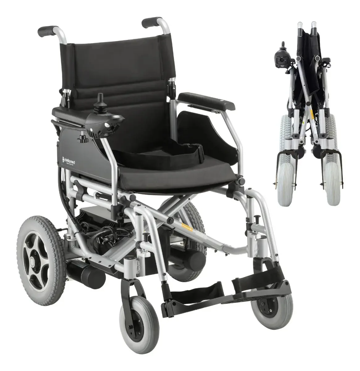 Cadeira De Rodas Motorizada Eletrica Dobrável 120kg + Cinto