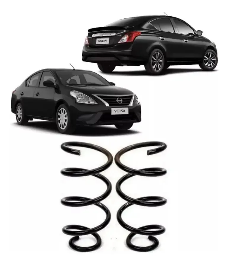 2 Molas Gnv Reforçadas Para Nissan Versa 2012 13 14 15 16 17