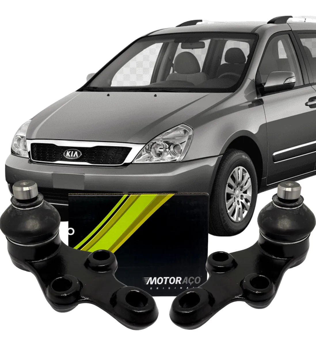Par Pivôs Dianteiros Kia Carnival 3.5 3.8 V6 2006 A 2015