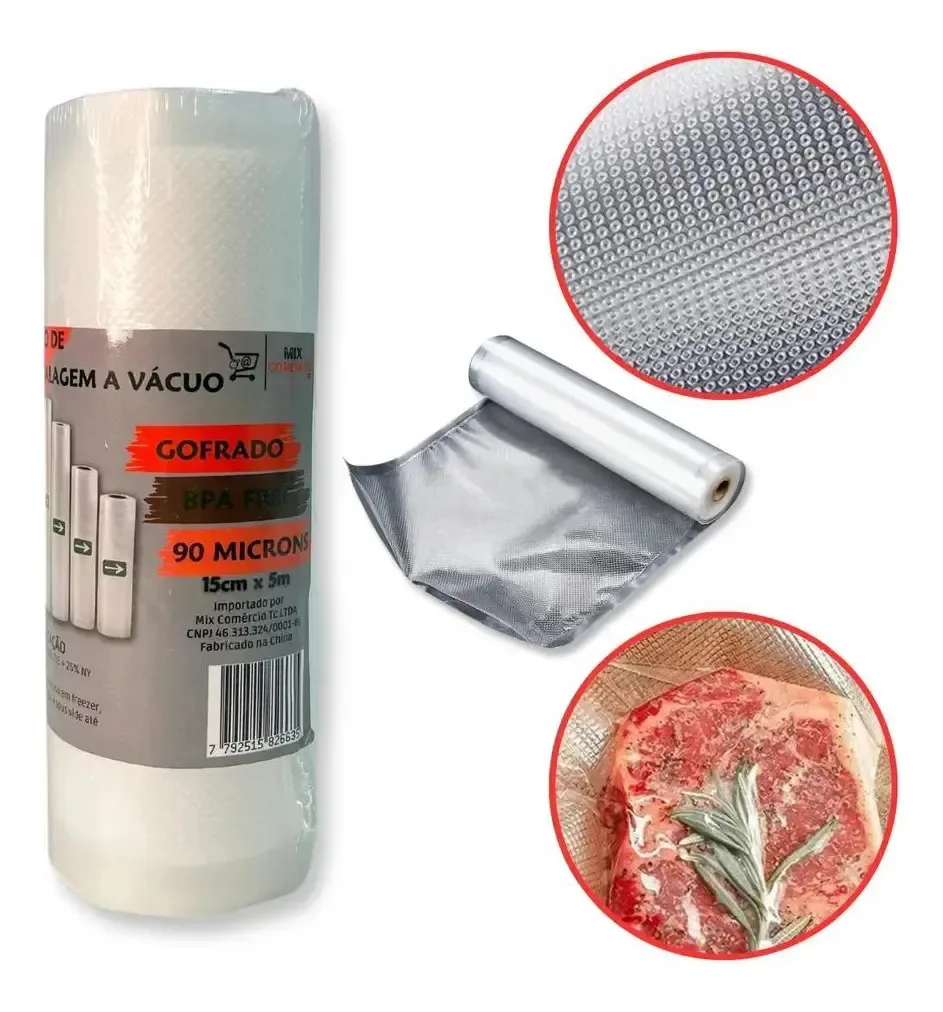 2x Embalagens Seladora 15cmx5m Cetro Vacuum Sealer Electrolu